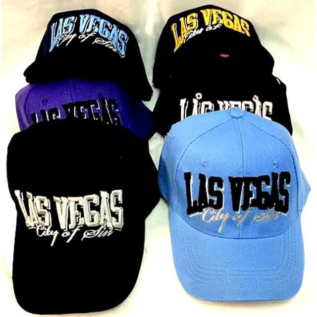 Wholesale Footwear Las Vegas ( City Of Fun) Baseball Cap/ Hat Assorted Colors