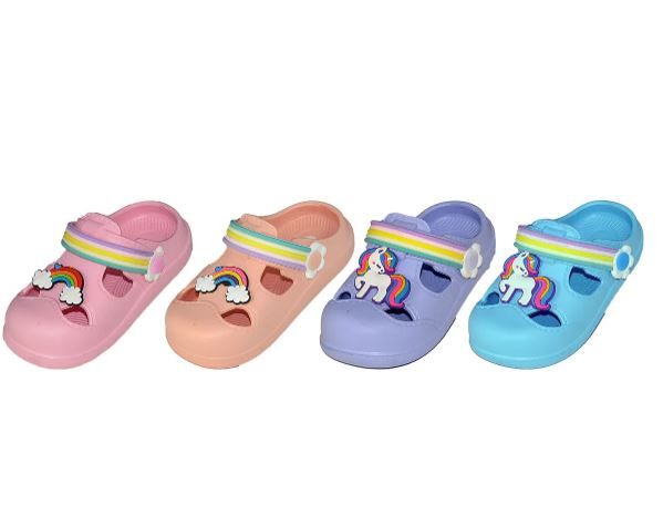 Wholesale Footwear Toddlers Unicorn And Rainbows Clogs