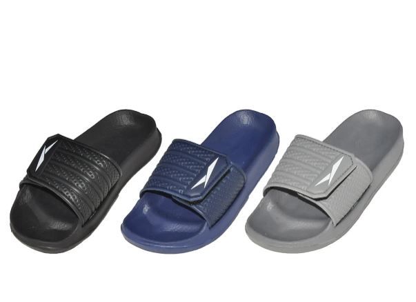 Wholesale Footwear Kids Velcro Strap Slides