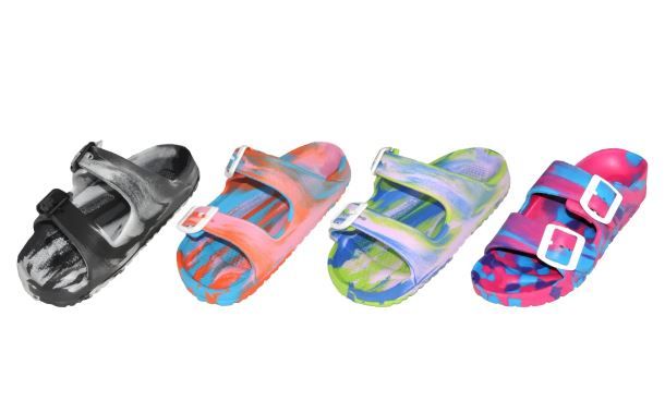 Wholesale Footwear Kids Tie Dye Pattern Sandals