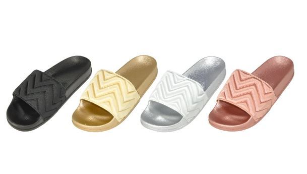 Wholesale Footwear Women Chevron Pattern Sandals