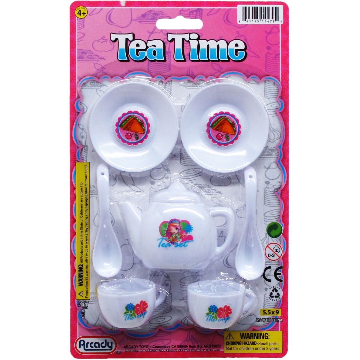 Wholesale Footwear 7pc Little Tea Set On Blister Card