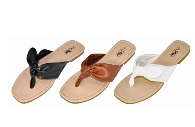 Wholesale Footwear Women Fashion Knot Strap Sandals