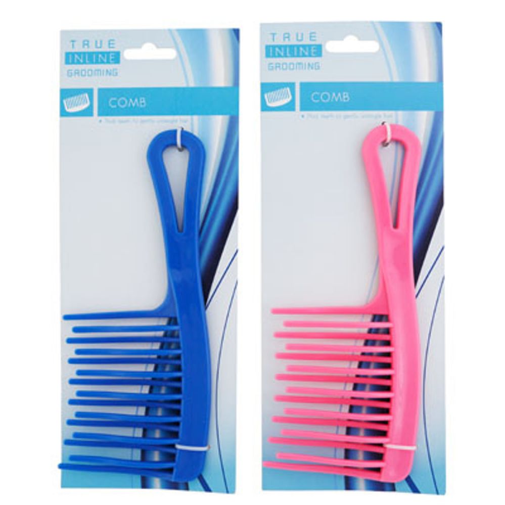 Wholesale Footwear Detangling Comb 3.15 X 7.56in 2ast Colors Hba Tie On Card