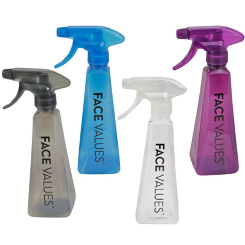 Wholesale Footwear Spray Bottle 12oz Tapered Square 4assorted Colors pp