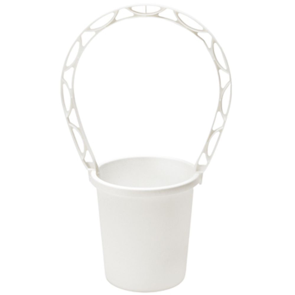 Wholesale Footwear Small White Memorial Basket 5.25 Inch