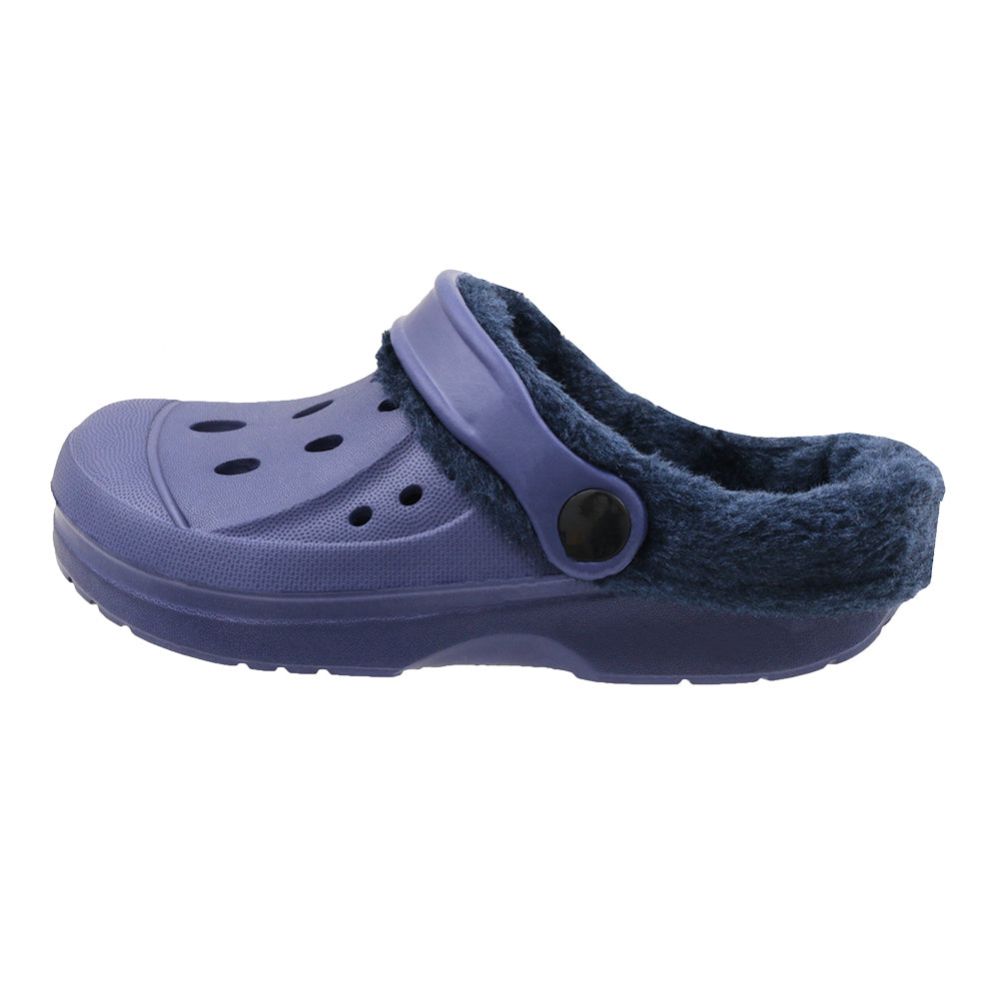Wholesale Footwear Toddler's Fleece Lined Clog Royal Blue