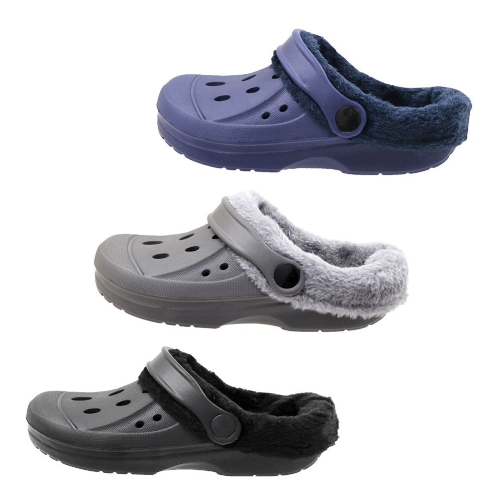 Wholesale Footwear Men's Fleece Lined Clog Assorted
