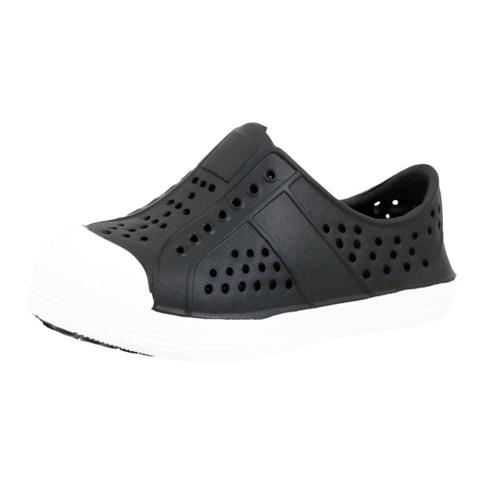 Wholesale Footwear Boys Toddler Perforated Slip On Clog Black 
