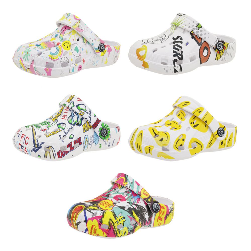 Wholesale Footwear Toddler's Printed Clog Assorted