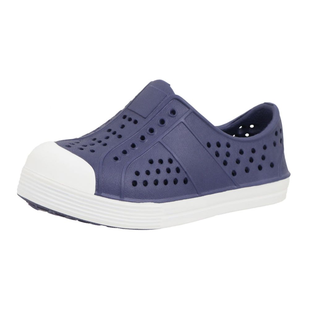 Wholesale Footwear Boys Toddler Perforated Slip On Clog Navy