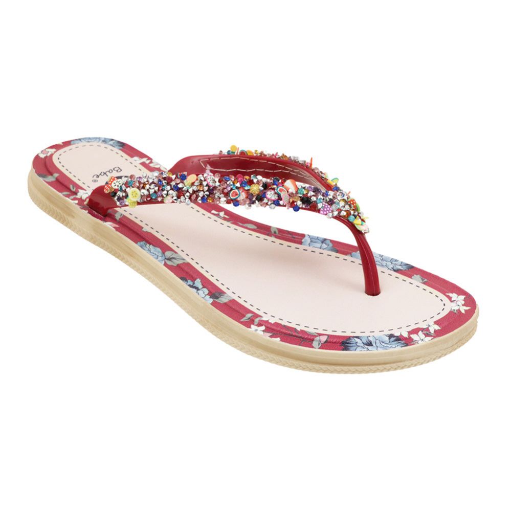 Wholesale Footwear Women's Floral Border Rhonestone Sandal Assorted