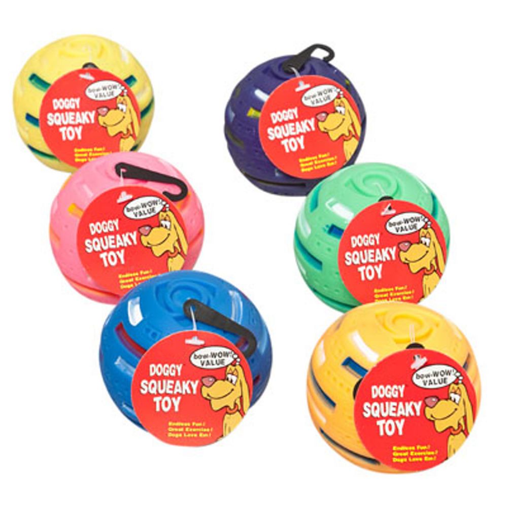 Wholesale Footwear Dog Toy Vinyl Solar Ball With Squeaker 6 Colors In Pdq #14041e