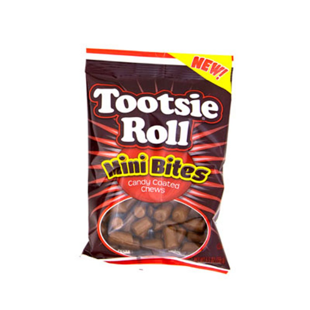 Wholesale Footwear Tootsie Roll Mini Bites 5.5 Oz Peg Bag