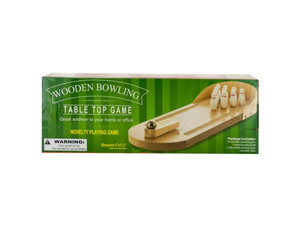 Wholesale Footwear Table Top Wooden Bowling Game