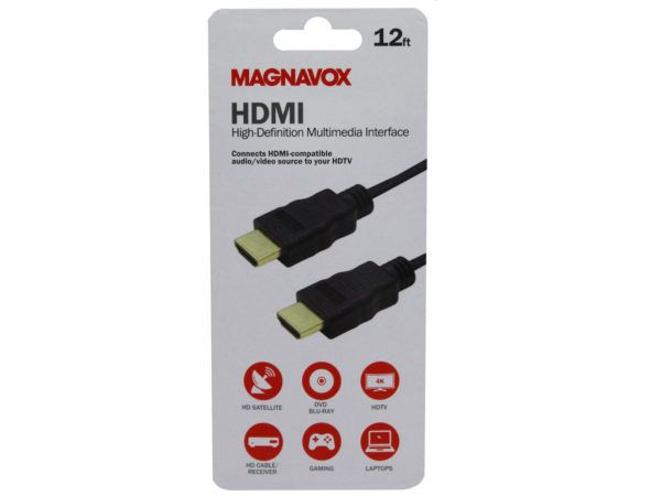 Wholesale Footwear Magnavox 12 Foot High Speed 4k Hdmi Cable