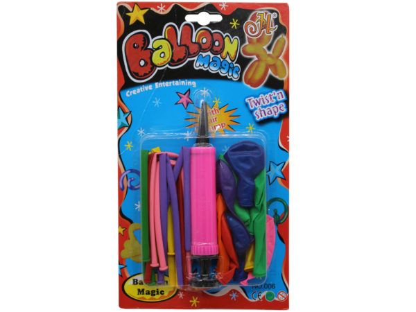 Wholesale Footwear 21 Count Twist And Shape Balloons With Pump