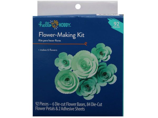Wholesale Footwear Hello Hobby 92 Piece Aqua Flower Making Kit