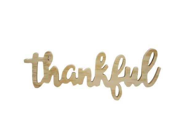 Wholesale Footwear Hampton Art Pine Wood Thankful
