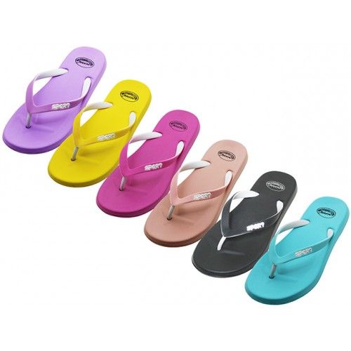 Wholesale Footwear Women's "wave" Super Soft Rubber Thong Sandals