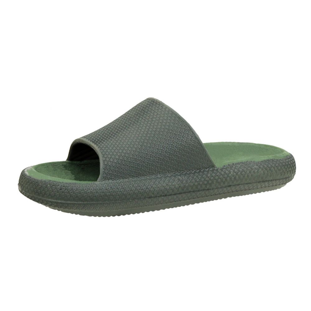 Wholesale Footwear Men's Double Layer Cloud Slide Olive