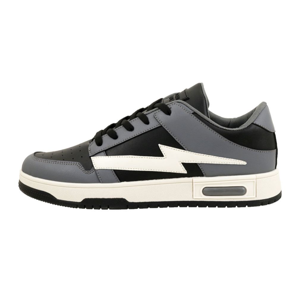 Wholesale Footwear Men's Low Court Sneaker Gray&black