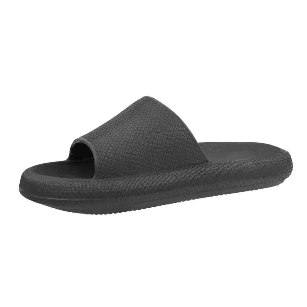 Wholesale Footwear Men's Double Layer Cloud Slide Black