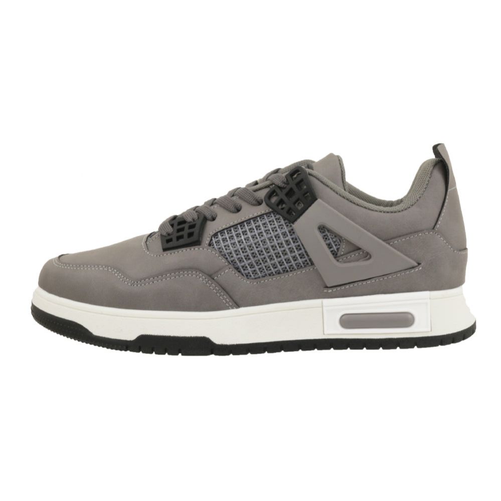 Wholesale Footwear Men's Low Court Sneaker Gray