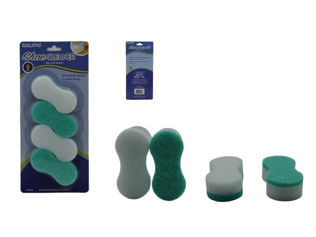 Wholesale Footwear 4-Piece Shoe Cleaner Set In White And Teal