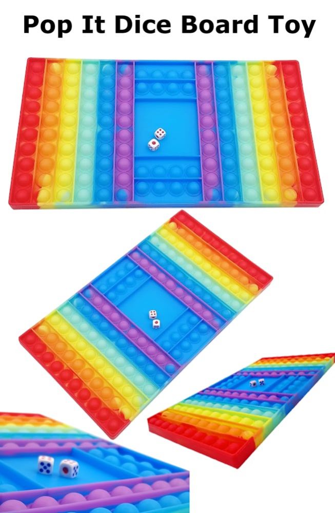 Wholesale Footwear Carnival Prizes - Dice Board Pop it