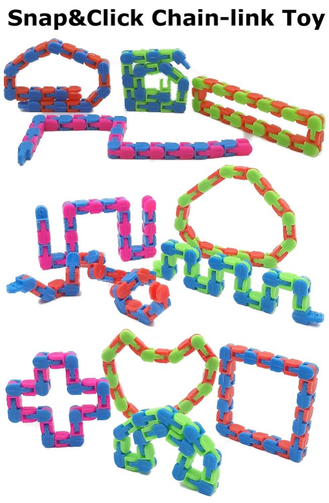 Wholesale Footwear Snap Click Chain Link Toy