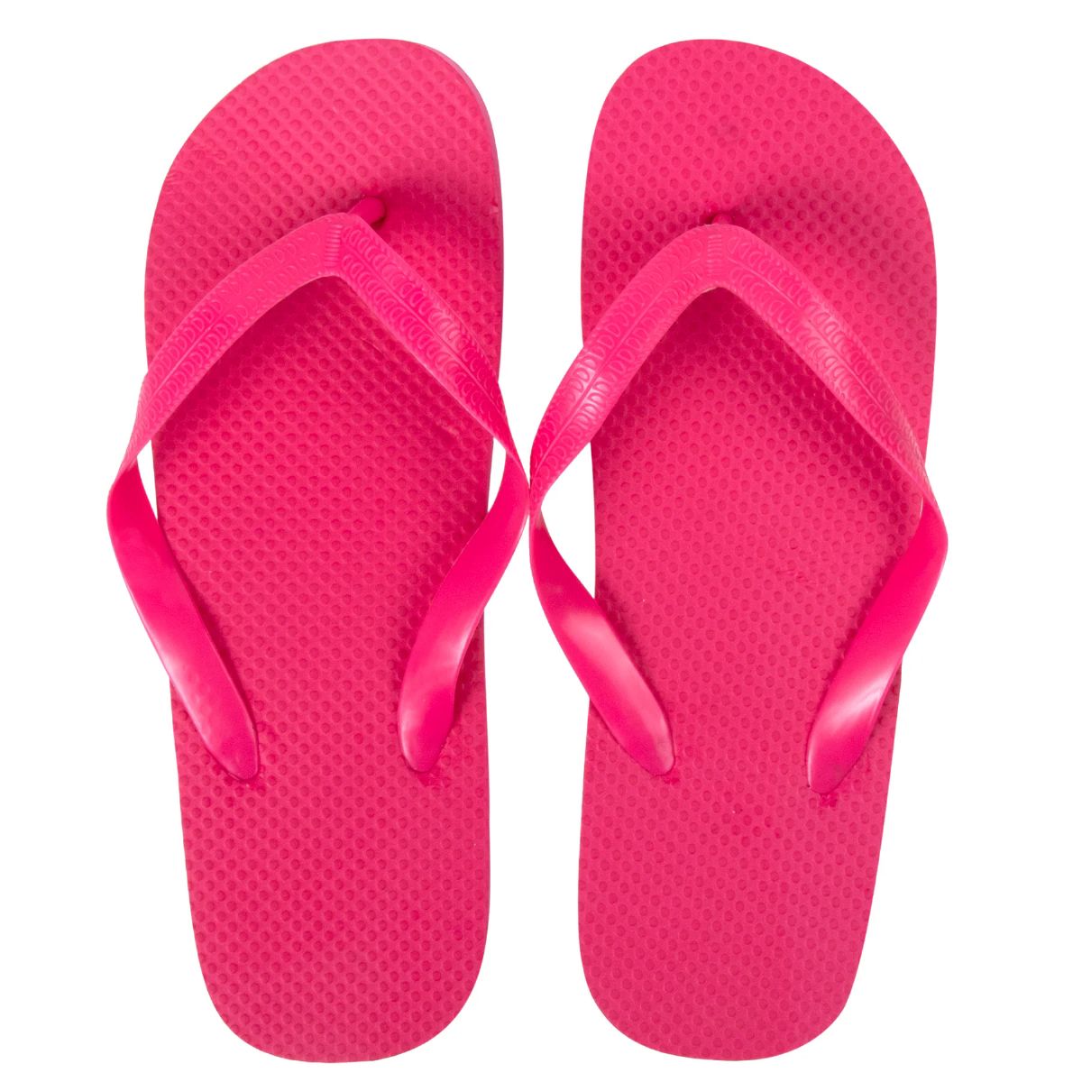 Wholesale Footwear Women's Flip Flops Hot Pink