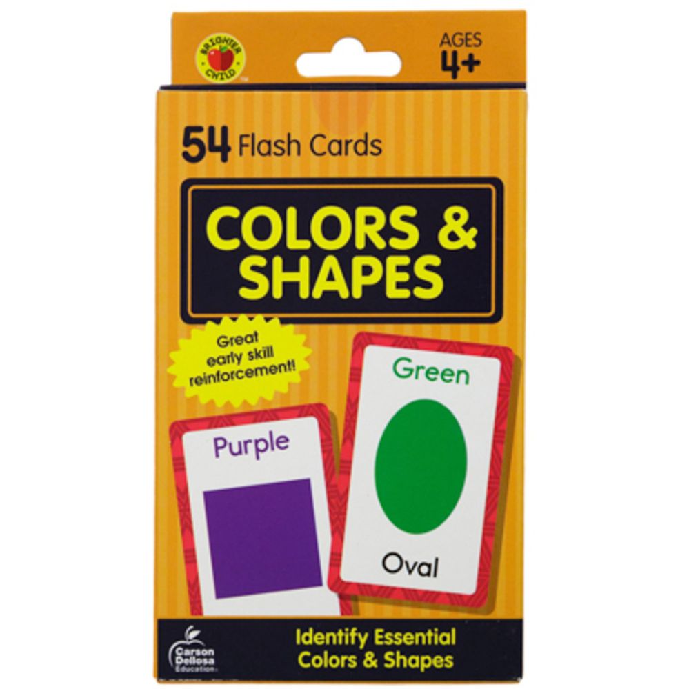 Wholesale Footwear Flash Cards 54ct Colors And Shapes Boxed pp