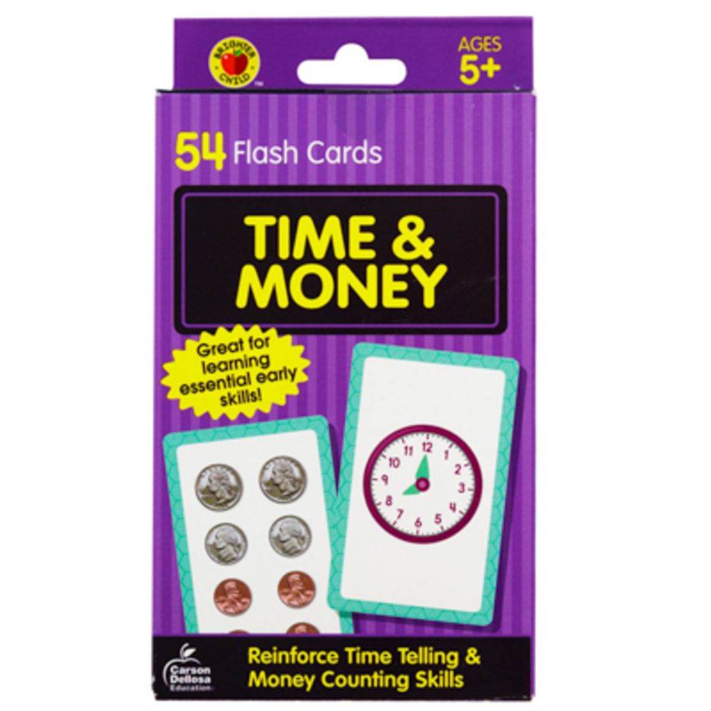 Wholesale Footwear Flash Cards 54ct Time And Money Boxed pp