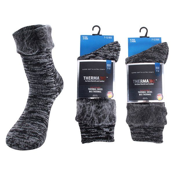 Wholesale Footwear Thermaxxx Men's Thermal Socks Marled HD