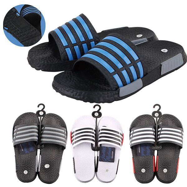 Wholesale Footwear JM Men Sandal 4 Lines Top w/ 2 Color Sole