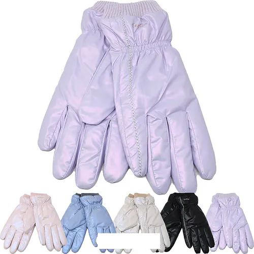 Wholesale Footwear Women's Winter Gloves Glossy Fashion Gloves