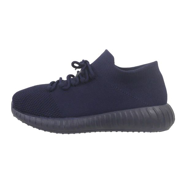 Wholesale Footwear Men's Sock Jogger Sneakers Navy