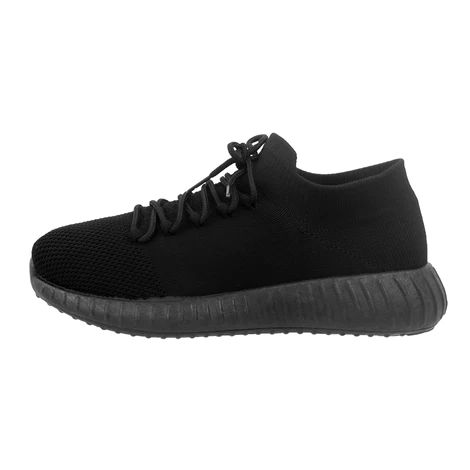 Wholesale Footwear Men's Sock Jogger Sneakers Black