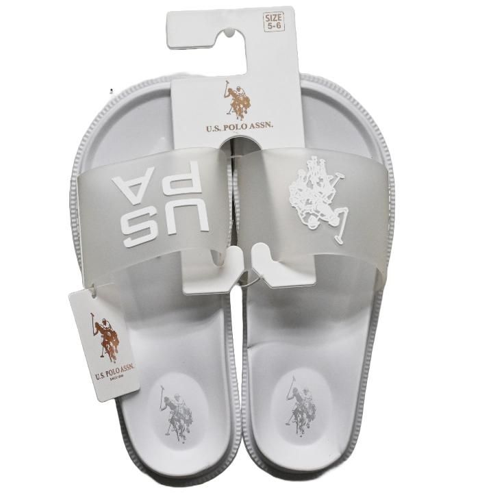 Wholesale Footwear U.s. Polo Assn. Ladies White Sandals C/p 24