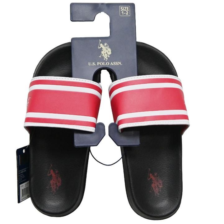 Wholesale Footwear U.s. Polo Assn. Boys Blk/red Sandals C/p 24