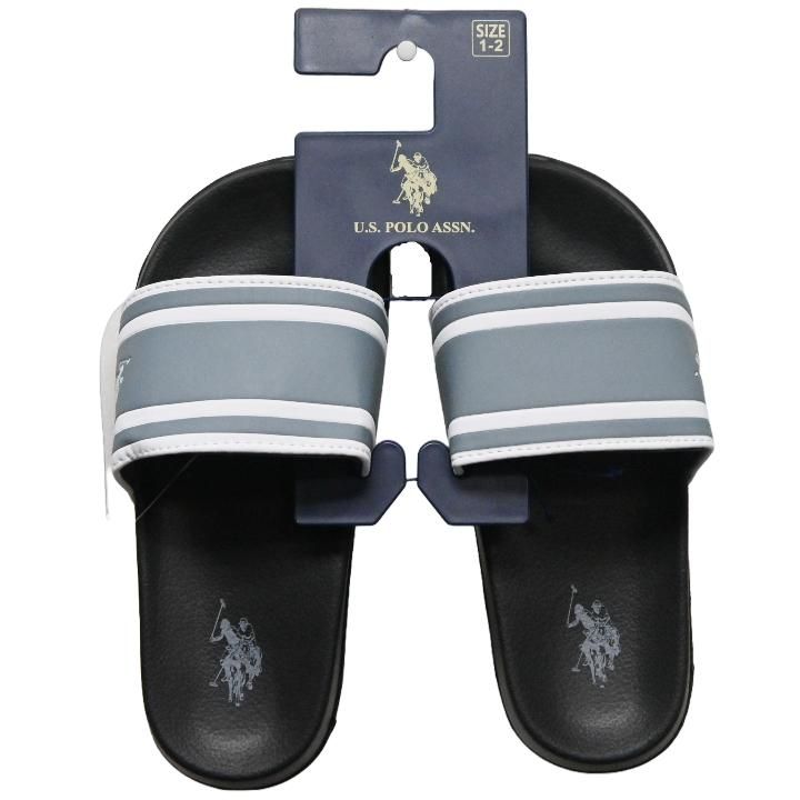 Wholesale Footwear U.s. Polo Assn. Boys Blk/gray Sandals C/p 24