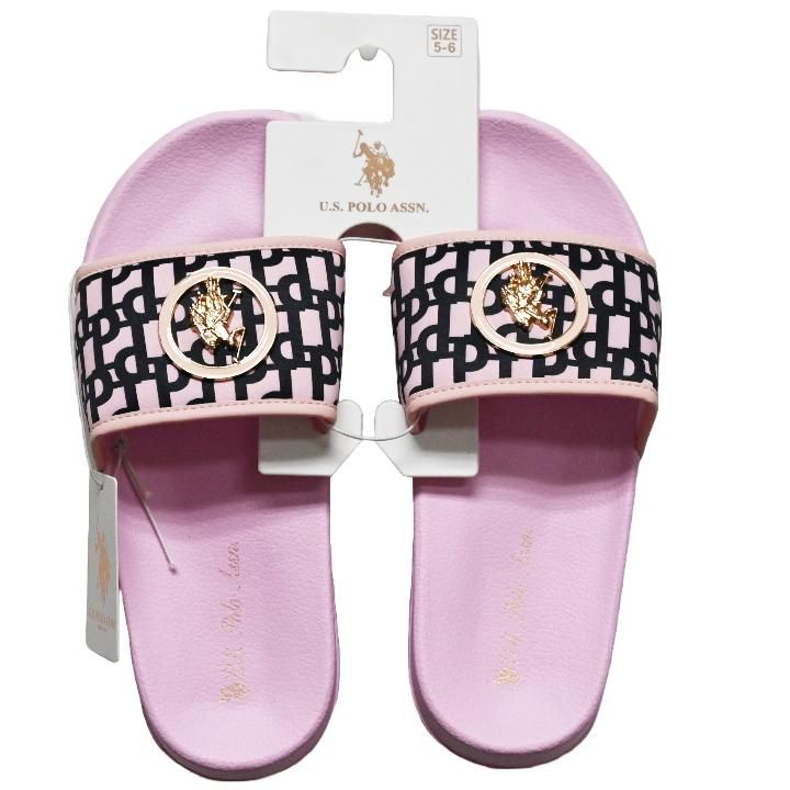 Wholesale Footwear U.s. Polo Assn. Ladies Pink Sandals C/p 24