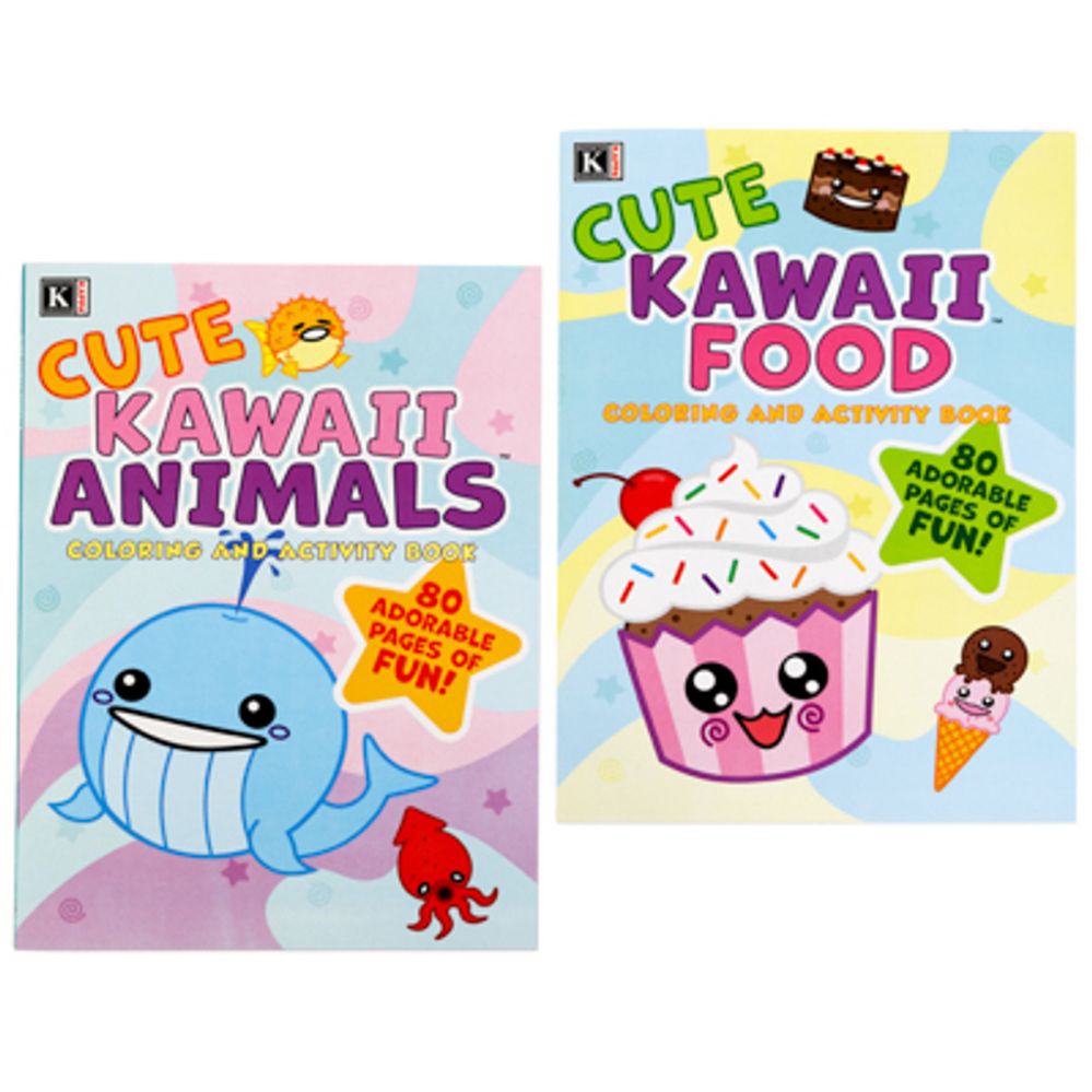 Wholesale Footwear Activity/coloring Book Kawaii Characters 2 Vol Per Cs 80pg Pdq