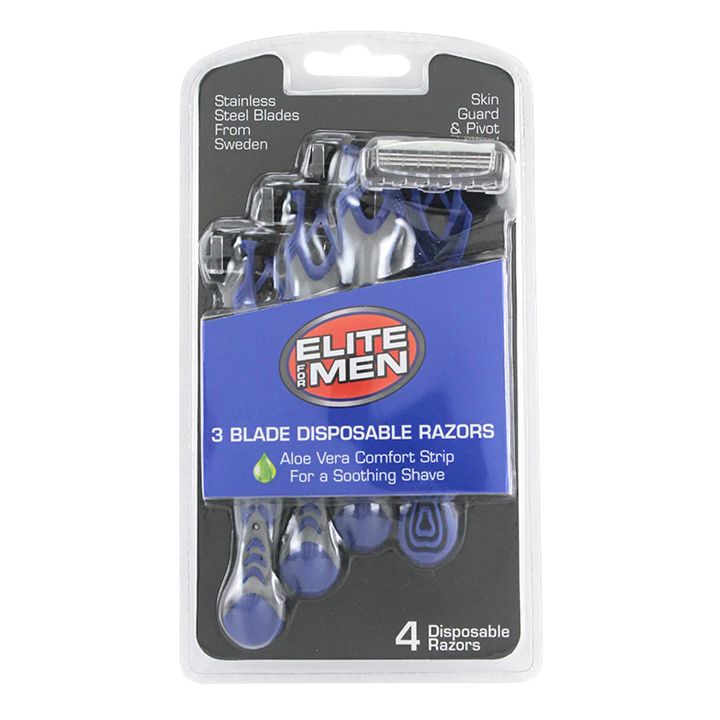 Wholesale Footwear 4pk Triple Blade Disposable Razors C/p 72