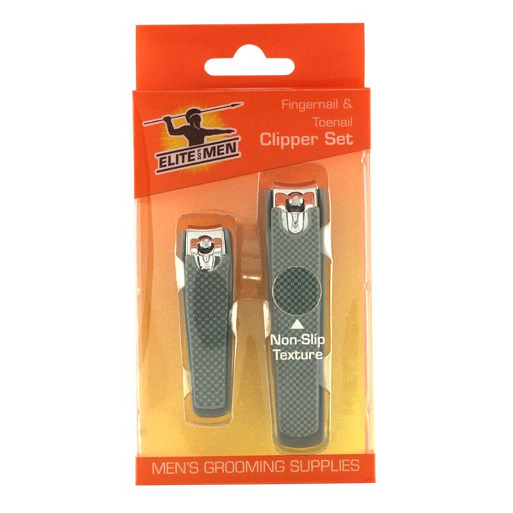 Wholesale Footwear 2pc Men's Nail Clipper Set W/soft Touch Grip C/p 96