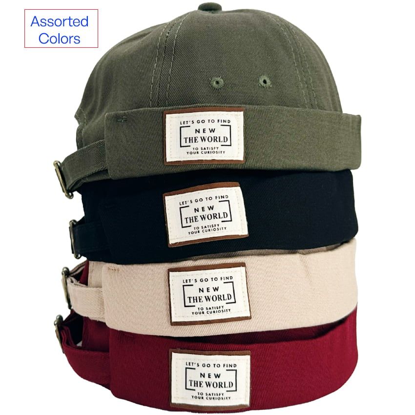 Wholesale Footwear Docker Hats with the New World Logo - Assorted Colors
