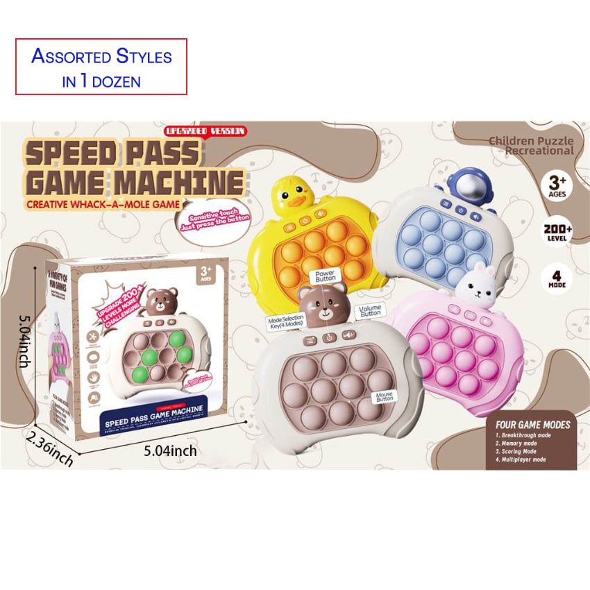 Wholesale Footwear Speed Pass Game Machine - Pop It Game Set | Assorted Styles