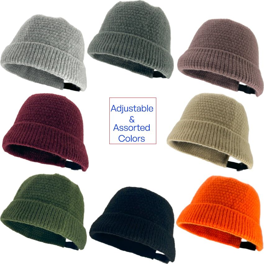 Wholesale Footwear Fisherman Beanies with Adjustable Design - Assorted Colors 