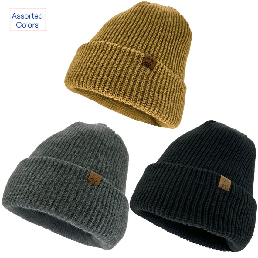 Wholesale Footwear Beanies with Snowflake Logo - Assorted Colors